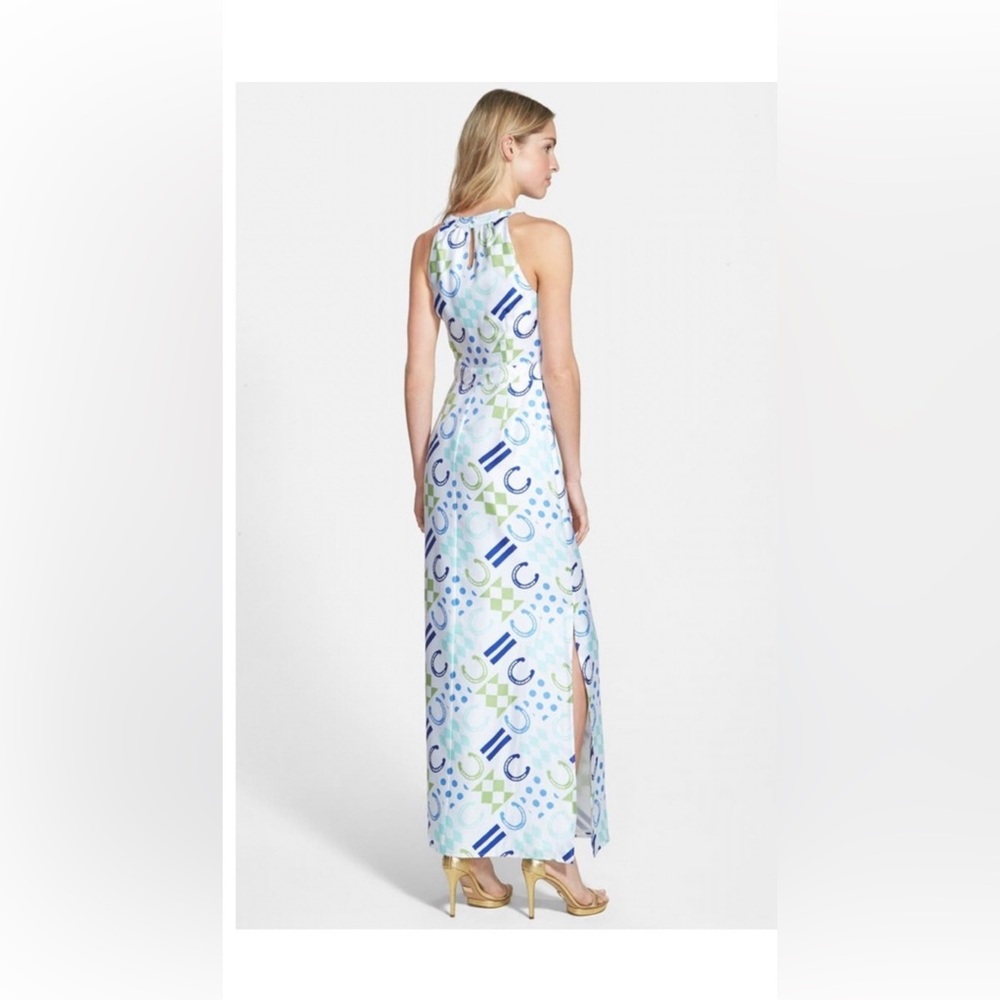 * NEW * 🏇 Vineyard Vines Horseshoe Patchwork Lined Kentucky Derby Dress Size 2 - Picture 8 of 16